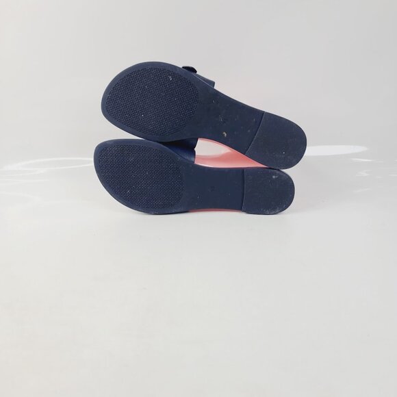 Tory Burch Women's Navy Blue Melinda Leather Strap Slide Sandal Size US 9.5 - Picture 4 of 7